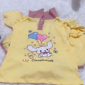 ชุดเซน เสื้อคอปก  กป  คอตตอล💯  งานสกรีนเจ้าหญิง  สวยมากๆๆ