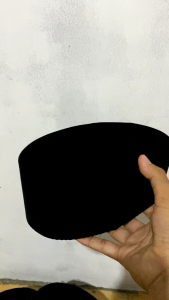 Peci Muslim Pria Dewasa Songkok Kopiah Hitam Polos Nyaman