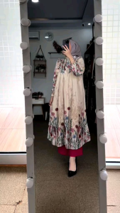 Setelan Tunik Rayon Diamond // Set Tunik Motif Bunga Daun // Setelan Rayon Premium Terbaru // Setelan Mathani Tunik // Setelan Cringkle Tunik