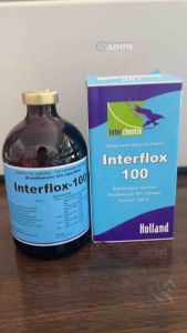 INTERFLOX (100ml) holland dung dịch tiêm khắc tinh tiêu chảy ở gia súc và gia cầm