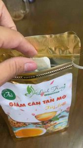 Trà giảm cân tan mỡ 50 túi lọc lá sen gạo lứt đỗ đen khổ qua bí đao hồng sâm