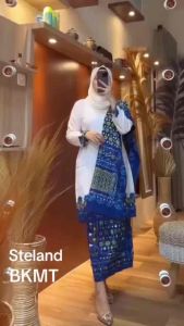 Stelan Baju Kurung BKMT Nasional Lengkap