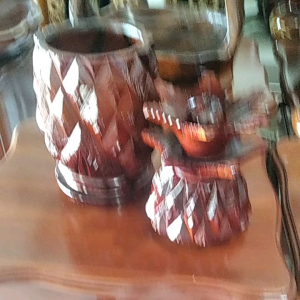 Toples Kayu Jati Model Buah Nanas