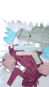 AMIO KIDS BY NIA RUMAISHA - MAT. CRINKLE AIRFLOW || ROK PINGGANG FULL KARET