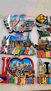 Philippines Wooden Ref Magnets - Colorful 2D Designs - Perfect Travel Souvenir from Philippines
