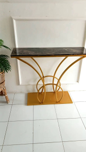 Meja Konsol Minimalis - Meja sudut - meja pajangan marmer HPL