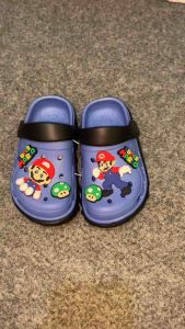 Sendal Selop Anak Laki Laki Size 20-35 Anti Slip Motif Super Mario Bros Baim Kodok