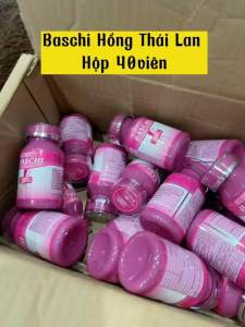 Giảm Cân Baschi Hồng Thái Lan Chính Hãng Hộp 40 Viên
