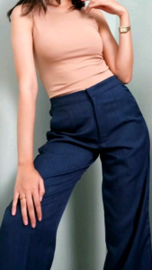 Missym Acid Linen Straight Wide Leg Pants for Woman Smart Casual Formal Full Length up to Plus Size