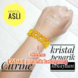 Crystal Bracelet Citrine Grade AAA uniquehigh quality 6mm (933)