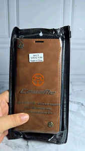 CASING For Vivo V50 5G Flip Wallet Leather Case Cover Sarung Dompet Caseme Kulit PU