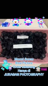 gopro mount screw 1/4 inch adapter ongsis monopod attanta - Hitam