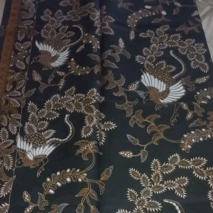 Jarik Kamen Batik Kain Tapeh Hitam Bunga Solo