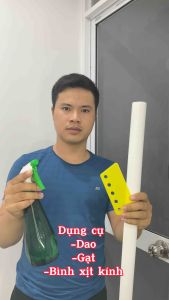 Cuộn 5m dài khổ 60cm giấy dán mờ cửa kính cat mờlzd