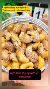 Hạt Điều Sấy Nguyên Vị Loại A Hũ 500G - GenGreen Eatclean
