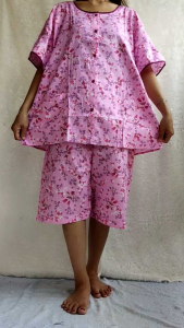 Piyama Kulot Jumbo 3/4 XXL LD: 126 Cm Katun Jepang Lokal pretty girl