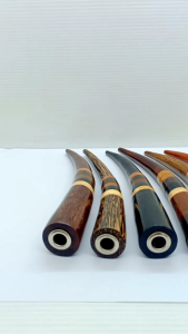 Pipa Once Cangklong Kayu Kelor Hitam Bidarah Nogosari Liwung Macan Bajakah 17cm M243