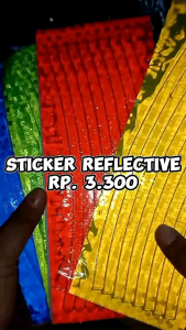 Sticker Reflektif Sepeda: Warna Random