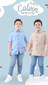 SETELAN CELANA JEANS ANAK LAKI-LAKI / SETELAN KEMEJA CALVIN BOY GANTENG USIA 6 TAHUN-14 TAHUN
