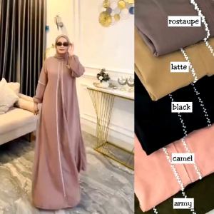 SET DRESS SABRINA MUTIARA GAMIS DAN KERUDUNG IMPORT MAXI MAXY