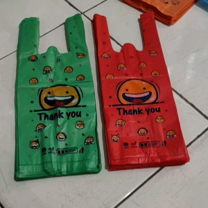kantong plastik 1 Gelas Motif Thank You