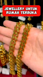 [BT5028] Zhulian Rantai tangan Emas Saduran Anti Karat/ Gold Plated Bracelet Jewellery