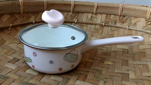 Panci Susu Enamel Chefina  16 Cm 1 liter