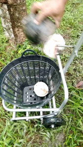 รถเข็นเพื่อการเกษตร - เข็นขี้ยาง ยางก้นถ้วย เข็นปูผลทางการเกษตร ใช้งานได้ไหม่ได้ สวนผล กระทบไม่ต้องเอียง