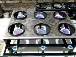kompor serabi 6 tungku 3 keran