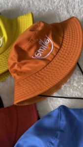 หมวกบักเก็ตเด็ก, 7 สี สายรัด, คางปรับขนาดได้, พร้อมส่งจากไทย