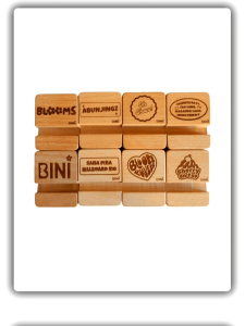 Personalized Wooden Phone Stand Custom Engraved Name/Logo | Durable Mobile Stand | Gift Corporate Souvenir Giveaways