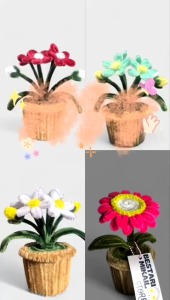 Flower Pot Cute Daisy Putik Kawat Bulu Mercy | Hadiah Instan Istimewa