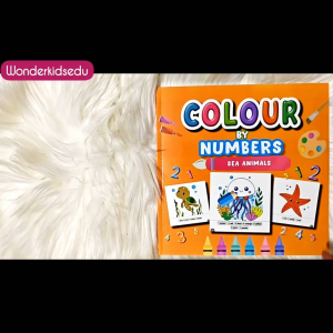 Colour by Numbers Colouring Book for Kids Children Activity Unicorn Farm and Wild Animals Sea Animals Birds and Insects