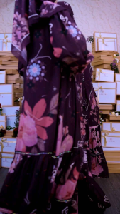 New Eldeena Syari ZALOVA SERIES Gamis Set Outer Khimar Voal // Bisa Cod Alisha Muslim Fashion