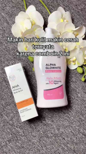 WHITE INC AHA Body Serum & Body Lotion + Whitealpha Underarm Ampoule + Glycowhite Brightening Toner All Skin