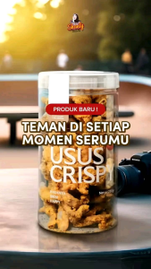 Cemilan Usus Crispy Original Extra Cabai Tabur oleh Teh Shanty 250 gr