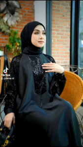 27gadih abaya mewah kekinian bahan elegan butik terbaru 2025 edisi malaya abaya produk kak mess 2025