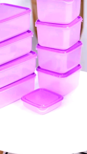 Toples Plastik Tahan Lama Set Isi 12pcs / Tempat Penyimpanan Plastik Set of 12 Pcs