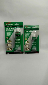 Lem kaca clear ukuran 35 85 gr handsome silicone sealent aquarium