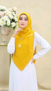 HIJAB LASER HOODIE 209 BAHAN CRINKLE AIRFLOW BORDIR BY DESVIKA