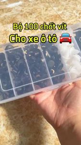 Hộp 100 Vít Nhựa Ô Tô Chống Rỉ Sét Chốt Nở Nhựa Tháo Lắp Bảo Dưỡng Dễ Dàng Có Khả Năng Chống Lại Sự Oxy Hóa