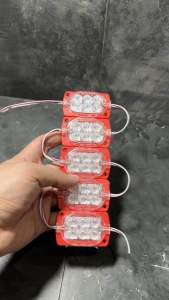 Lampu LED Modul 6 Mata Ultra 3x2 12 Volt: Variasi Tempel WaterProof 6 Titik LED Akrilik