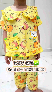 Kids Girl Sweet Pyjamas Cotton Linen 2-13years