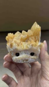 |SG| Yellow Calcite Crystal Hedgehog 🥭 The Mango Brothers 🥭