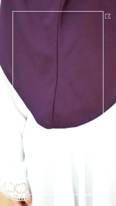 [7-11 Tahun Awning Scuba] Size S Tudung Sarung Moscrepe Putih Hitam Tadika Prasekolah / Tudung Budak Awning Scba