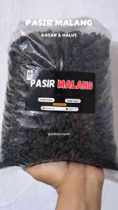 Pasir Malang Lava Rock Hitam Kasar Halus Siap Pakai 3L