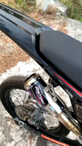 Knalpot CRF 150 - KLX 150 - D Tracker 150 Leheran Atas Type Botol Series Original Bintang Powefull Exhaust
