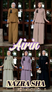 RAFIKA AIRIN VIERA Oneset Baju Setelan Celana Wanita Muslimah