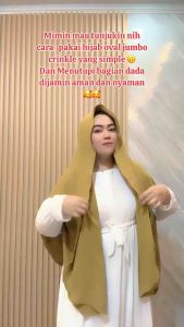 MUWAFFAQ- Pashmina Jumbo Curve Oval Crinkle Airflow 195x105 cm