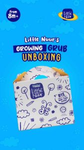 LITTLE NUUR | BABY FOOD MAKANAN BAYI READY TO EAT SET GROWING GRUB BOX 8 MONTHS BULAN